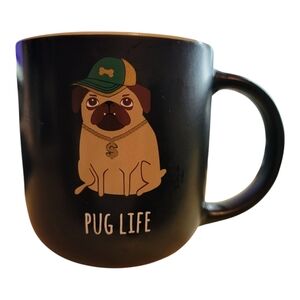 Pug‎ Life Muv Black Dishwasher/Microwave Safe. New